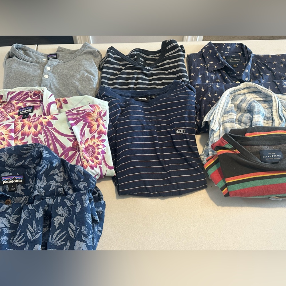 Bundle of Men’s M - Patagonia, vans, and lucky brand